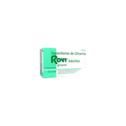 Supositorios de glicerina rovi adultos 2,25 g 12 supositorios