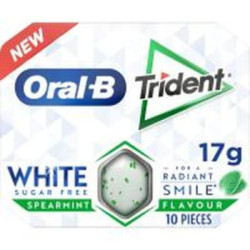 Trident Oral B Chicles Hierbabuena Radiante 10 Unidades