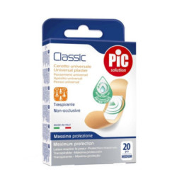 Pic Classic Con Bactericida Aposito Adhesivo Surtido 20 U