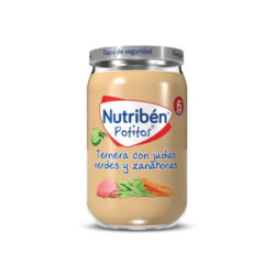 Nutribén Tarrito Ternera Con Judías Verdes Y Zanahoria 235 G