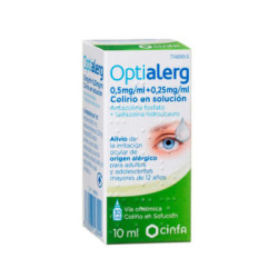 Optialerg 5 mg/ml + 0,25 mg/ml colirio en solucion