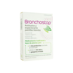 Bronchostop antitusivo y expectorante 20 pastillas blandas