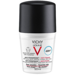 Vichy Homme Antitranspirante Antimanchas Hombre Roll On 50 Ml.