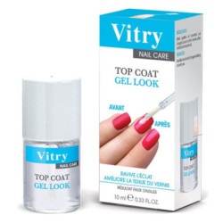 Esmalte Top Coat Estilo Gel Vitry 10Ml